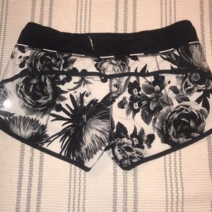 Floral Lululemon Speed Shorts